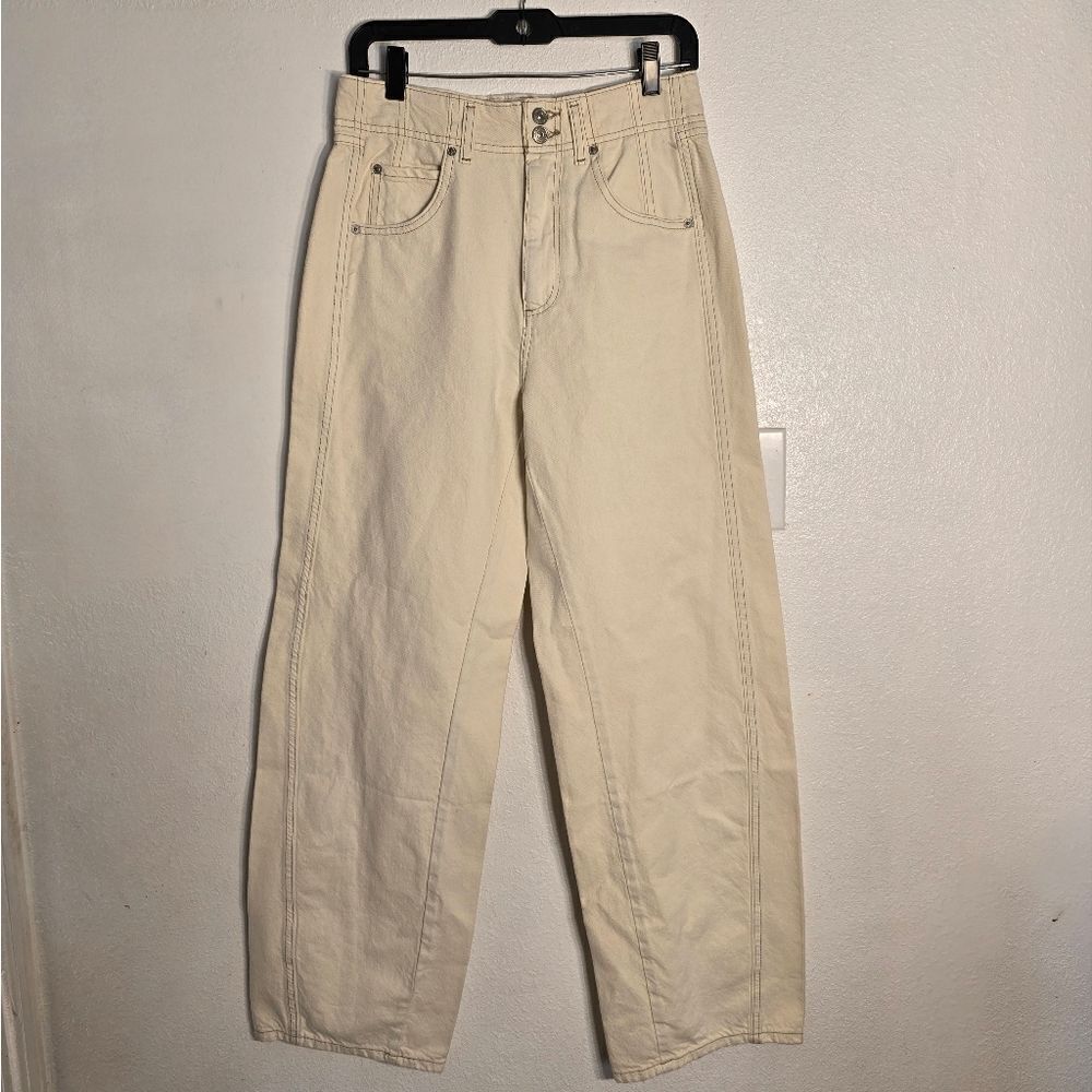 We The Free Aster Seamed Relaxed Straight Leg Jeans Size 29 - Picture 4 of 14